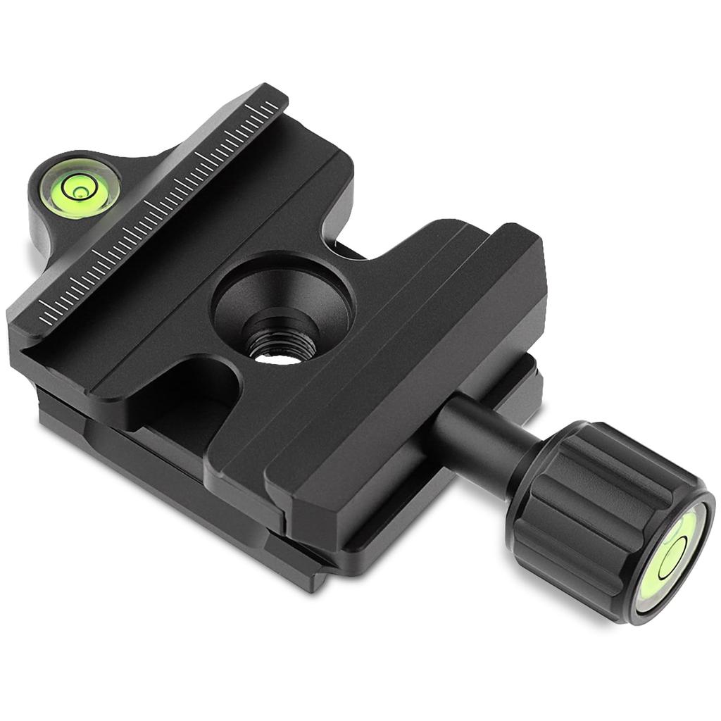 Haoge Переходник-адаптер с быстросъемной площадкой QR, Совместим с системой Manfrotto RC2 и Arca-Swiss.