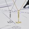 Ожерелье-молот Женская цепочка на ключицу Я люблю тебя Подвеска с бьющимся сердцем Личность Простые украшения