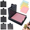 With Template Sticky Note Stencil 5IN1 Notepad Dispenser Sticky Note Holder Set Office