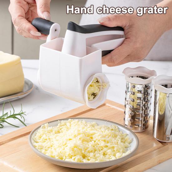 Handheld Rotary Cheese Grater Restaurant Cheese Nut Chocolate Vegetable Grater with Handle