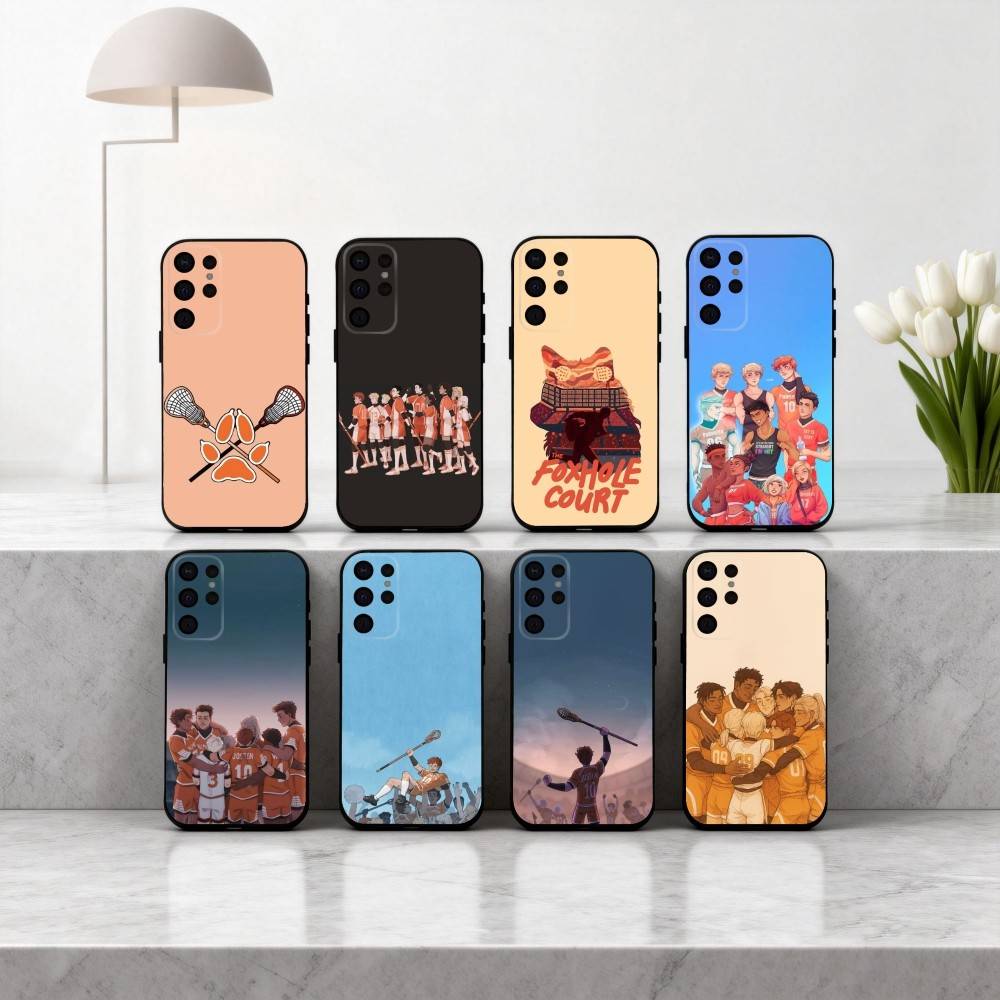 Чехол для телефона T-The F-Foxhole C-Court AFTG для Samsung S25,24,23,22,30,21,10,9,Ultra,Plus,Lite,FE,4,5 G Мягкий черный чехол