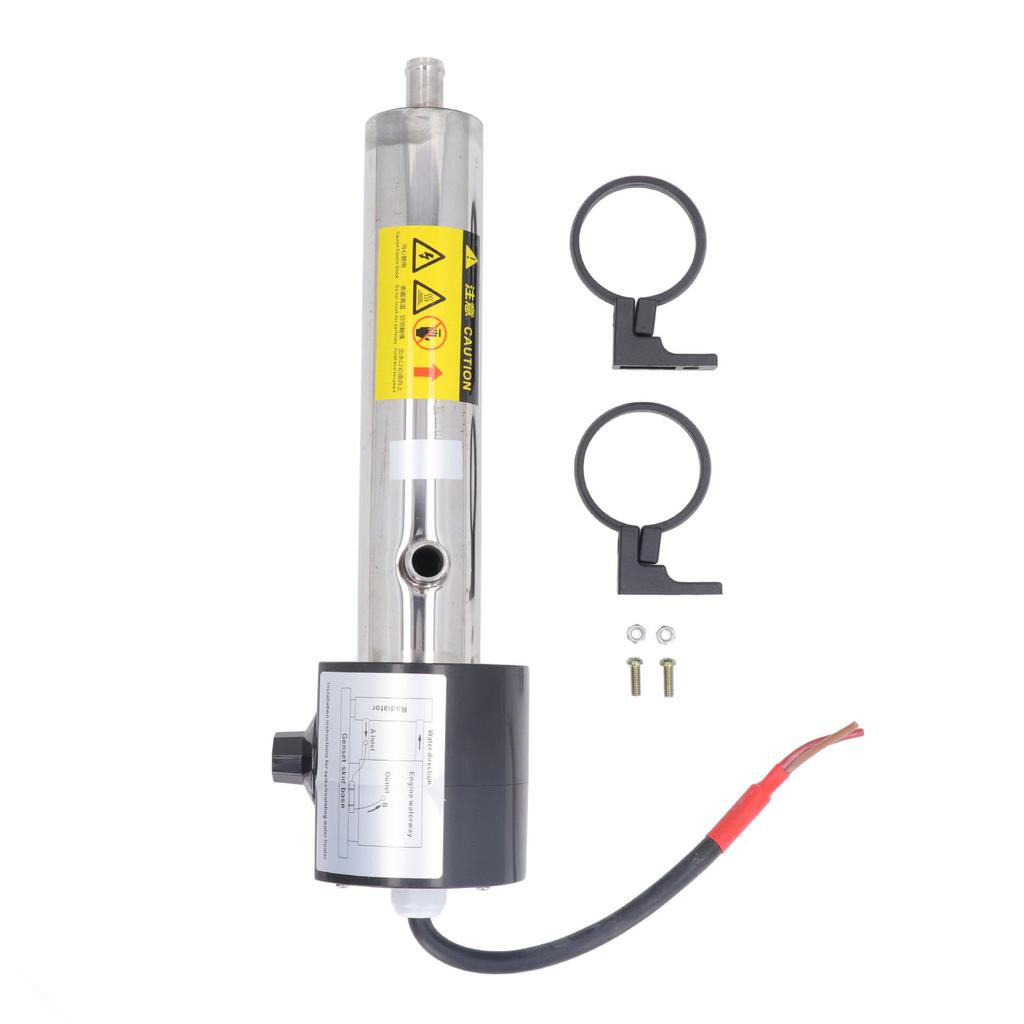 Нагреватель водяной рубашки 2000 Вт с регулируемой температурой, подогреватель охлаждающей жидкости двигателя из нержавеющей стали для 