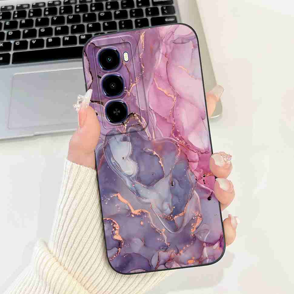 For itel City 100 4G C671L Case Cute Cat Luxury Flower Soft Silicone Back Cover For ITEL City100 4G 6.75" Phone Cases Bumper