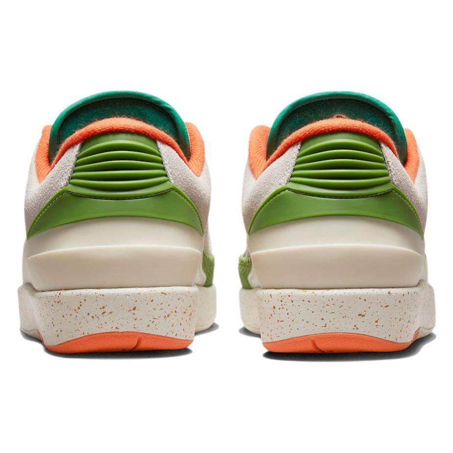 Titan x Air Jordan 2 Retro Low Женские кроссовки Cream Sail Safety-Orange DV6206-183