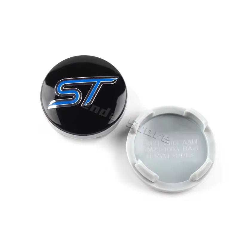 4PCS 54mm ST Line Car Wheel Center Hub Caps Rim Cover for Ford Focus Mondeo Mustang Fiesta Kuga MK2 Everest Escape - Automotive CVU1