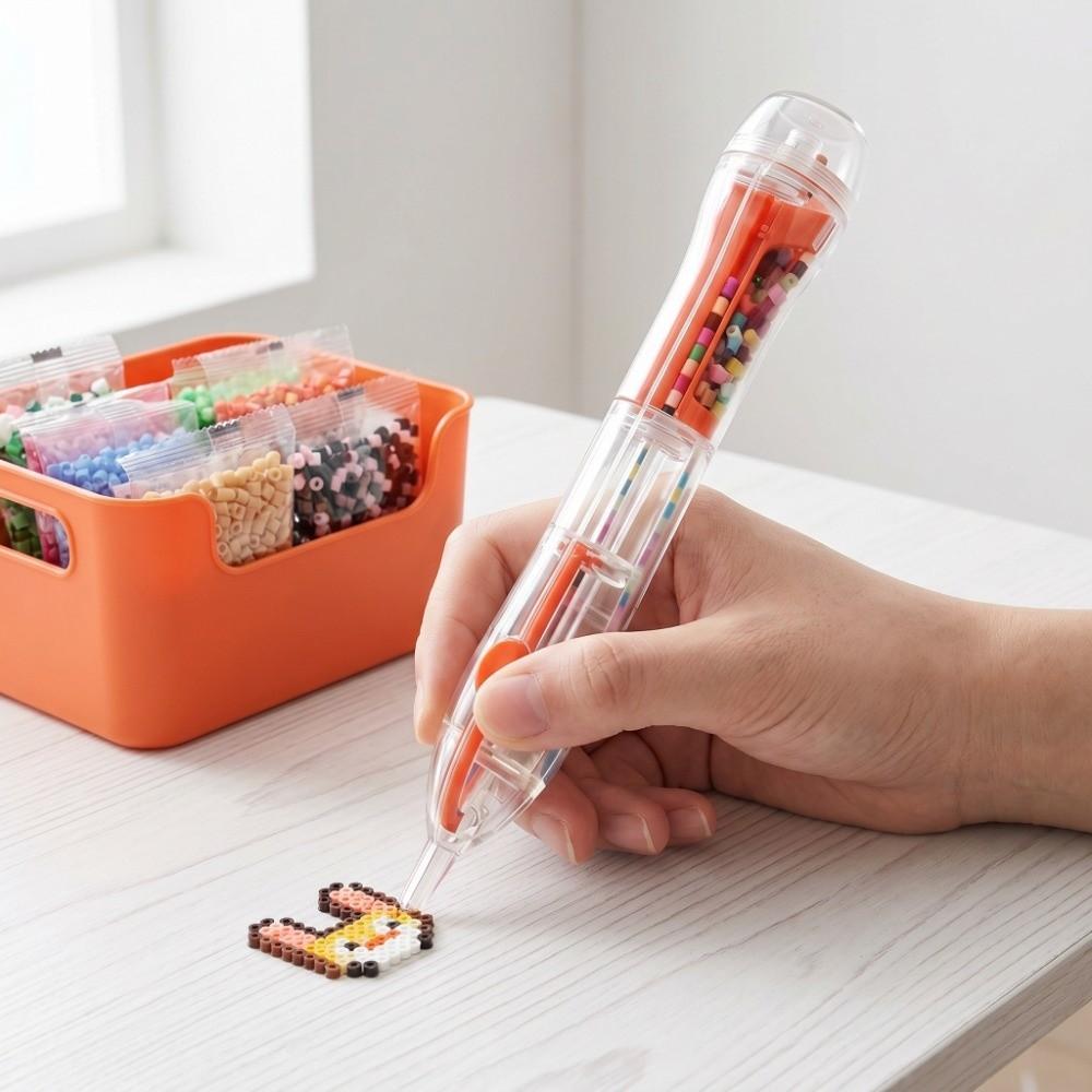 Transparent Body Automatic Fuse Bead Pen Ergonomic Grip Fuse Beads Pen Perler Beads