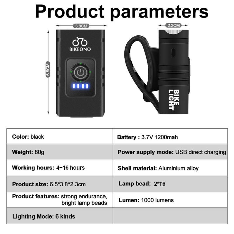 Велосипедный фонарь T6 светодиодный передний USB перезаряжаемый MTB фонарь для горного велосипеда 1000LM велосипедная фара фонарик для велосипедного скутера хвост