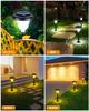 Solar Lights, Outdoor Garden Lights, IP68 Waterproof, Warm WhiteDaylight, Two-Color Switching, Built-in Solar, Automatic On, Light Sensor, Solar