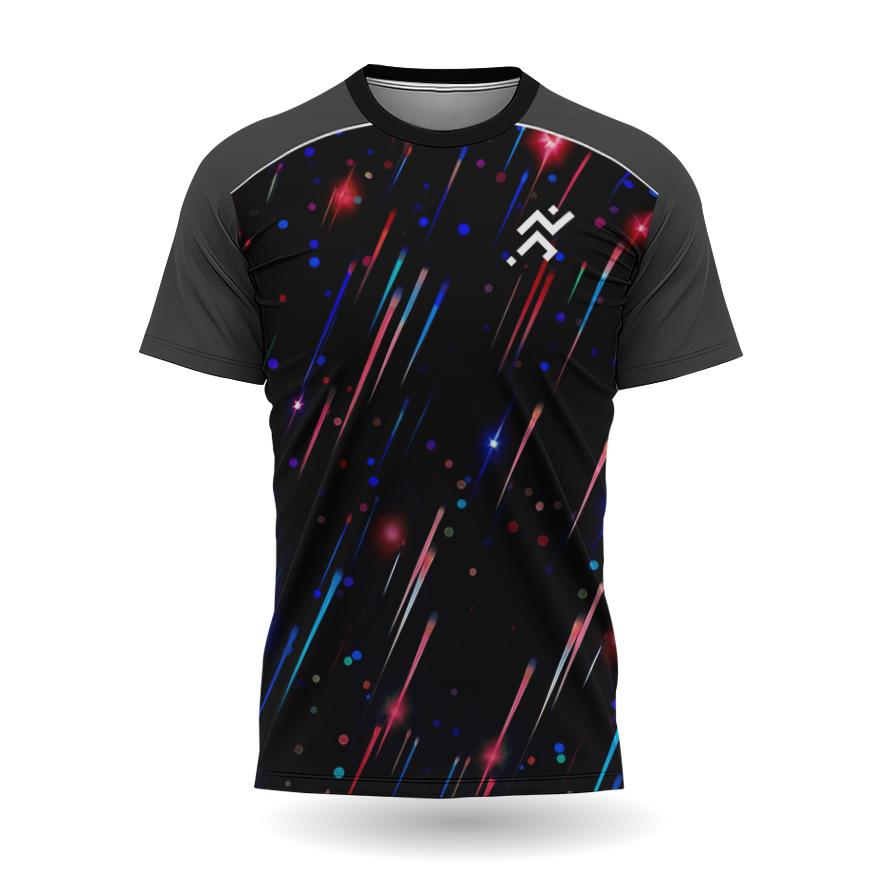 Мужская футболка для спорта на открытом воздухе, футболки для бега с забавным градиентным принтом, быстросохнущий топ с короткими рукавами, летние повседневные свободные футболки с круглым вырезом