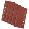 Velcro sandpaper 115 x 230 mm, K80, 5 pcs., with holes