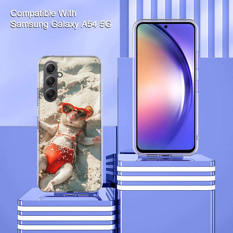 Cute Hamster Phone Case for Samsung A16 A26 A36 A56 A17 A37 A57 A07 A06 A02S A03 A04S A05S Galaxy Note 20 10 A50S A71 A51 A31 A3
