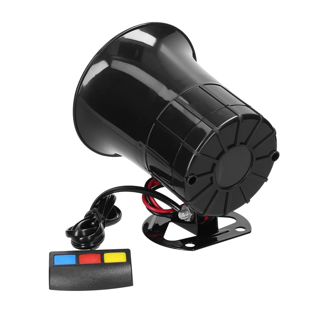 3-тональный автомобильный гудок 110 дБ Электрический гудок Громкий динамик Предупреждающий сигнал безопасности 12,0 В с контроллером для автомобиля, лодки, грузовика
