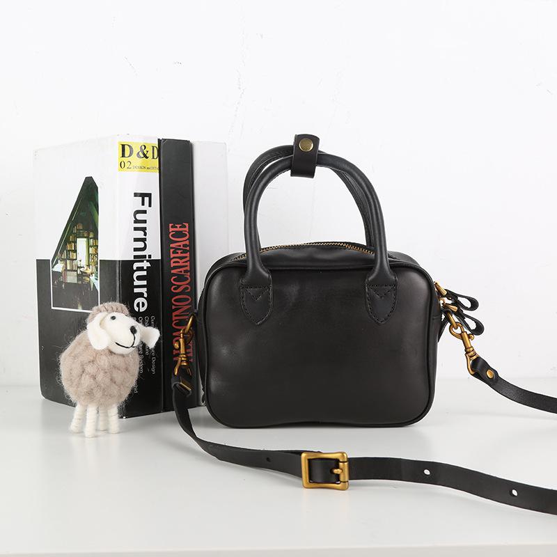 Johnature Повседневная женская сумка из натуральной кожи, универсальная ретро-сумка из натуральной мягкой яловой кожи, однотонные сумки на плечо