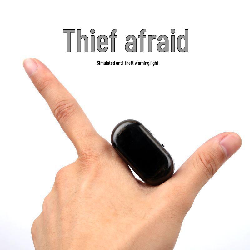 Car Solar Anti-Theft LED Warning Light - Simulated Interior Alarm Flashing Decoration