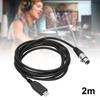 USB To XLR Female Microphone Cable Plug Play Microphone Connector Cable Cord2m   6.6ft