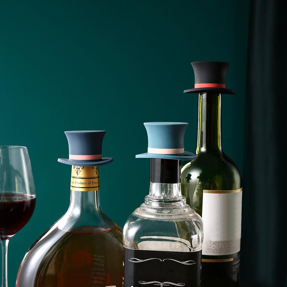 Magic Hat Silicone Topper Red Wine Stoppers Beer Lid Champagne Sealer Plug