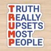 Прочные виниловые наклейки-сторонники Трампа для автомобилей и ноутбуков