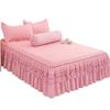 9 Colors Ruffle Lace Skirt Bedspread Home Textile Solid Bed Skirt Bedroom Coverlets Bedspreads Sheets Dust Cover Bedding