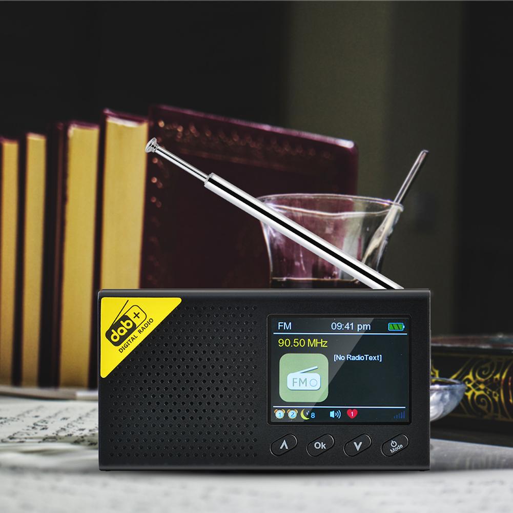 Портативное цифровое радио с поддержкой Bluetooth 5.0, стерео, DAB, FM, аудиоприемник, вещательный плеер, портативное для дома, офиса