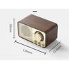 Wooden Retro Bluetooth Speaker Radio with Antenna Plug-in USB Speaker Hands-free Subwoofer
