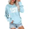 Women's Fashionable, Casual, Comfortable Round-neck, Hooded, Long-sleeved, Rugby-print Warm Sweater