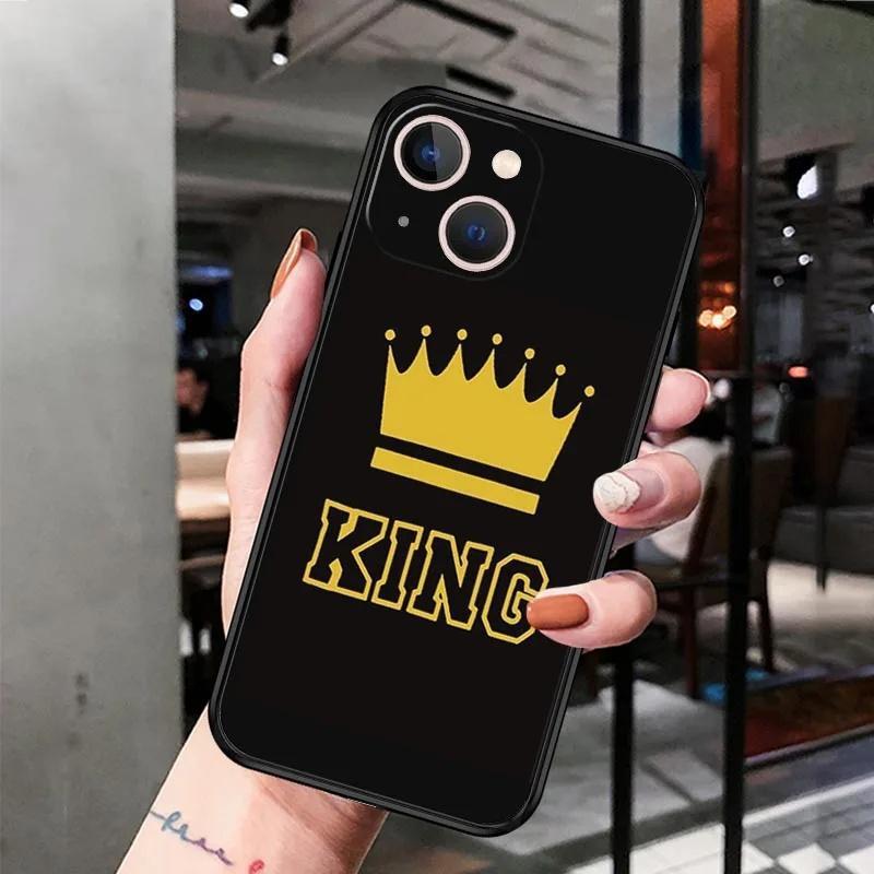 Подходит для iPhone14 Чехол для мобильного телефона King And Queen Couple Crown Чехол для мобильного телефона Hair Painted Anti-Drop Millet