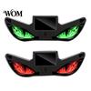 Dynamic Breathing Light Solar Devil Eyes for Windshield, Magnetic Installation Window Warning Sign with Three Car Atmosphere Smart Modes, LED Digital