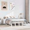 VidaXL Bed Frames White 120x190 Cm Solid Pine Wood, Bed, Solid Wood Bed Frame, Bedroom Furniture, 850864