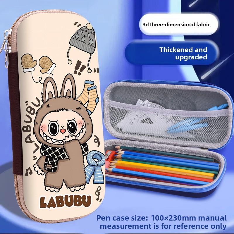 Пенал для канцелярских принадлежностей для учеников начальной школы, милый 3D объемный пенал, детский пенал большой вместимости для мальчиков и девочек