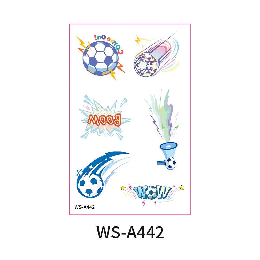 World Cup Waterproof Cartoon Face Tattoo Stickers for Sports Events and Parties