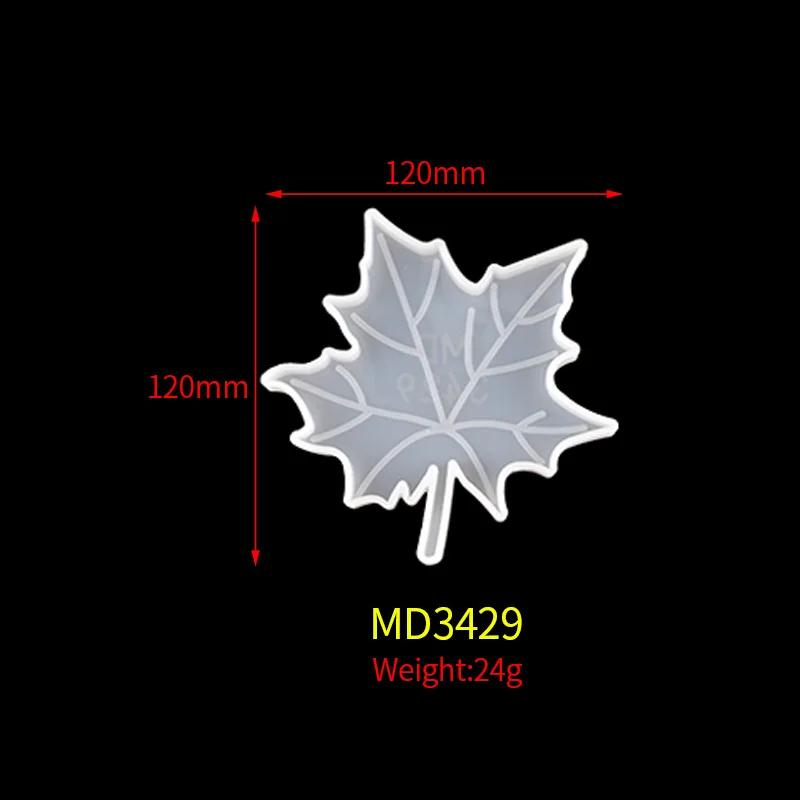Рождественское украшение стола DIY Handmade Leaf Coaster Mold Рождественская серия Crystal Epoxy Mold Смола Кленовый лист Силиконовые формы