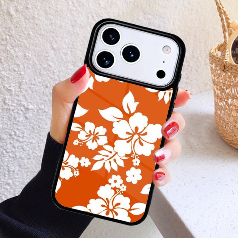 Чехол для телефона 'Тропический рай' с гавайским цветком для iPhone 17 Air 16 15 14 13 12 11 Pro Max Plus