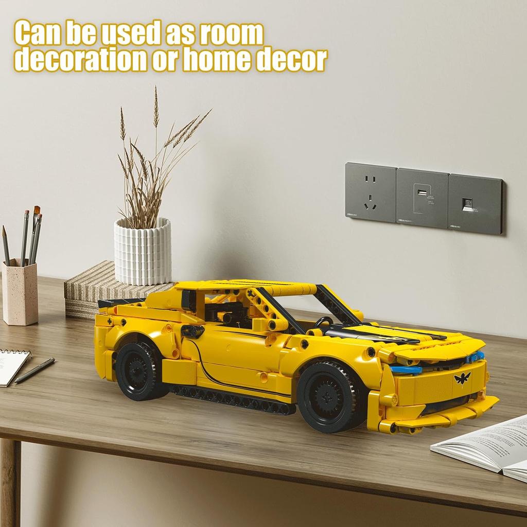 MOULD KING Challenger SRT Hellcat Super Car Block Set Pullable Car Block Set Adult and Children's Building Toys 8+