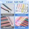 35PCS/Box Solid Color Pencil Protective Case Plastic Pen Tip Protector  Gift