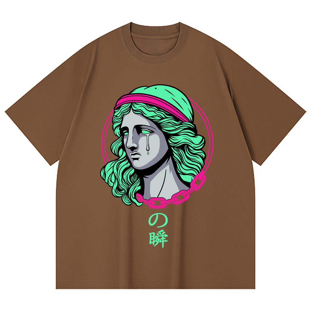 230 г/м² 100% хлопок Saint Seiya V29 Шун Принт Унисекс Тяжелая Хлопковая Футболка