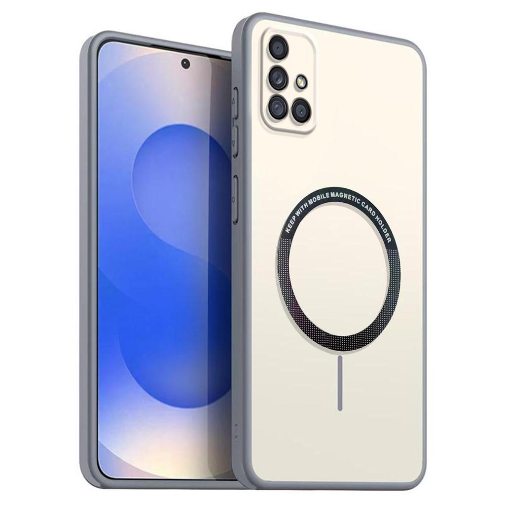 Матовый полупрозрачный магнитный чехол для телефона Samsung Galaxy A71 4G, A51 Мягкий ТПУ чехол