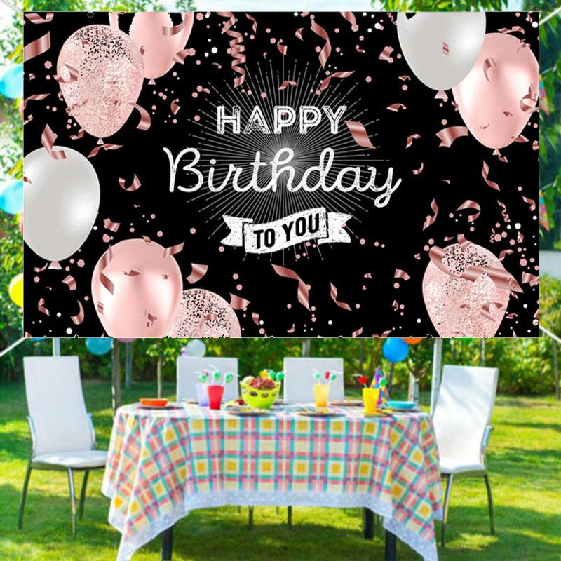 С Днем Рождения Фон Баннер Фон Ткань Реквизит Партии Украсить