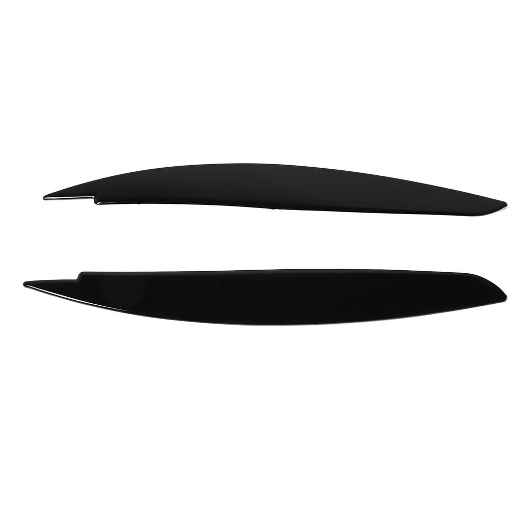 2 Pcs Headlight Eyebrow Front Left Right Light Eyelid Trim Cover for 1 Series E81 E82 E87 E88 2006 to 2013