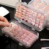 Трехстворчатый прозрачный кейс для хранения материалов для нейл-арта Многофункциональный органайзер для накладных ресниц, принадлежностей для маникюра