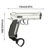 Брелок Тактический Пистолет Форма Съемный Мини Портативный Украшения Цепи Кольцо