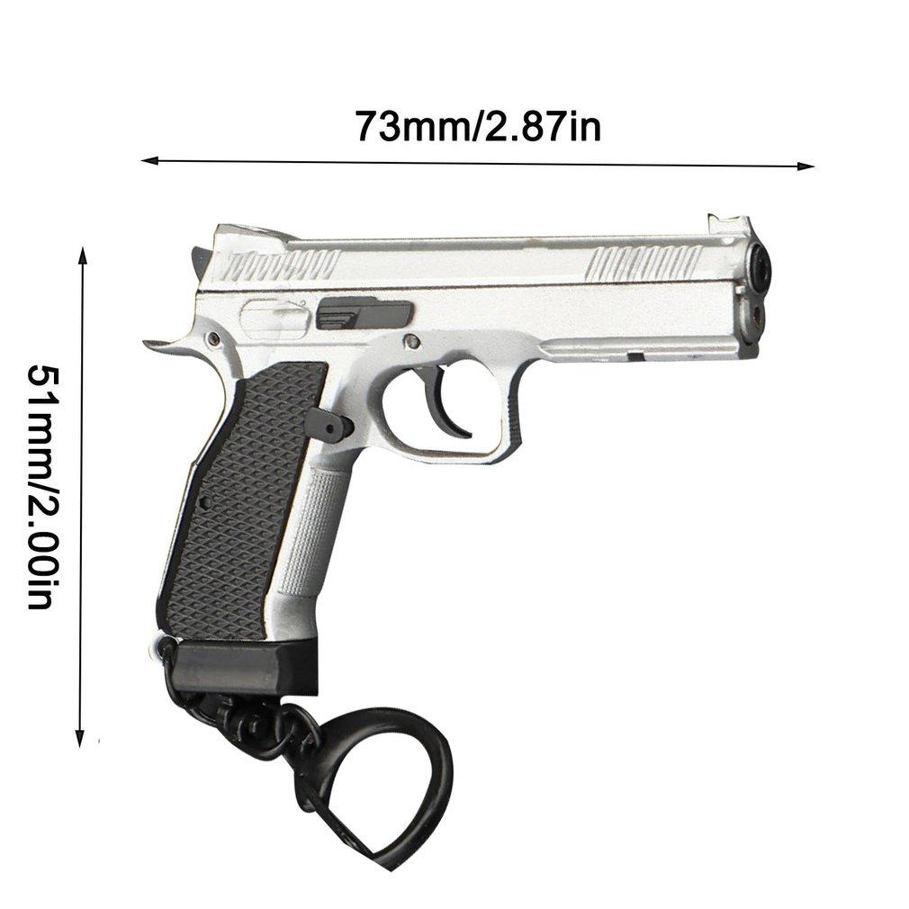 Брелок Тактический Пистолет Форма Съемный Мини Портативный Украшения Цепи Кольцо