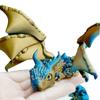 3D Printed Articulated Dragon Toy Flexible Winged Dragon Model Dragon Figurine  Living Room