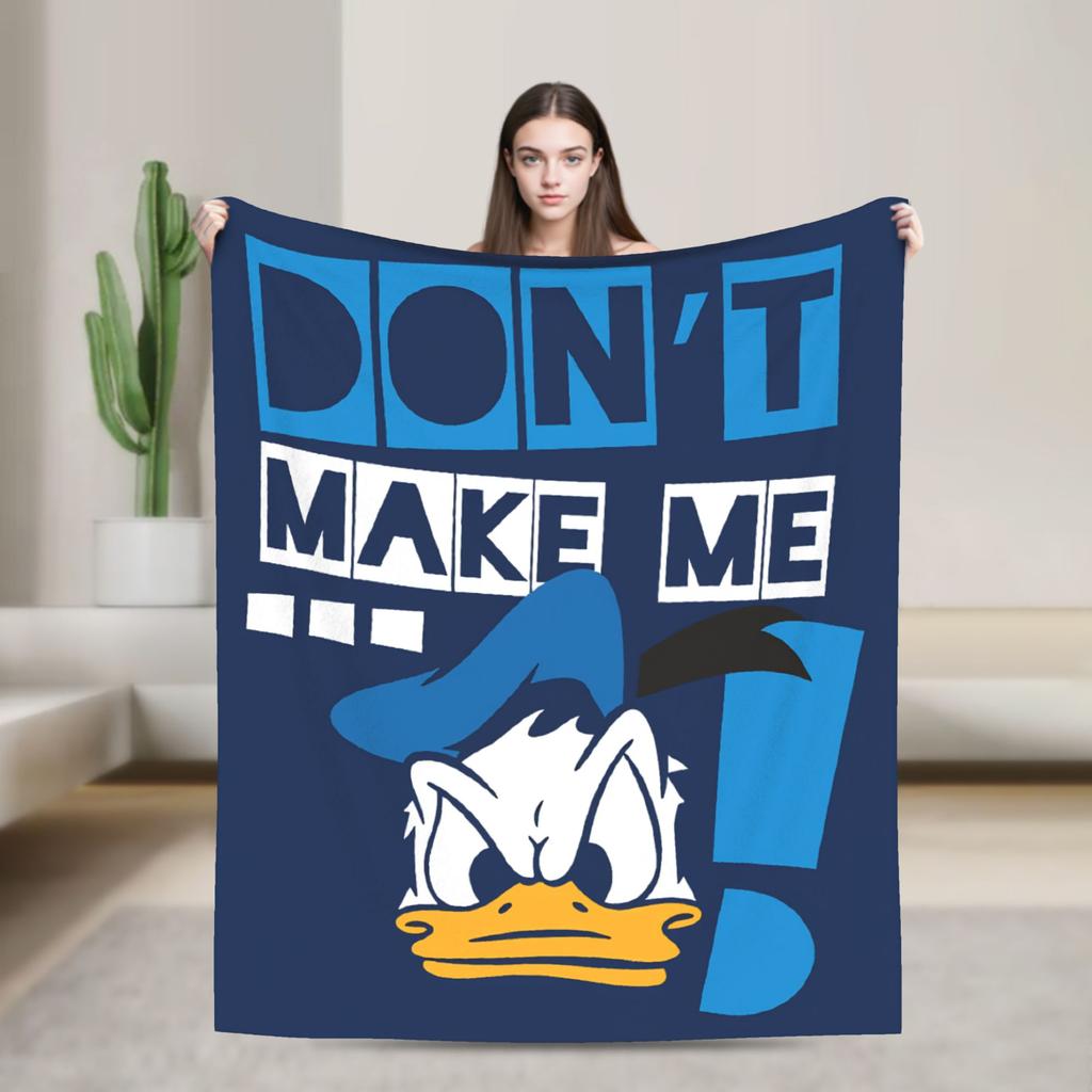 Daisy Duck and Donald Blanket Super Warm Print Plush Throw Blanket For Kids Couch Chair Flannel Bedspread Bed Cover