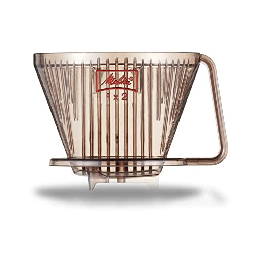Melitta Coffee Dripper with Measuring Spoon and Graduated Measuring Spoon, 2-4 Cup Capacity, Brown, Aroma Filter Series, AF-M1 X 2