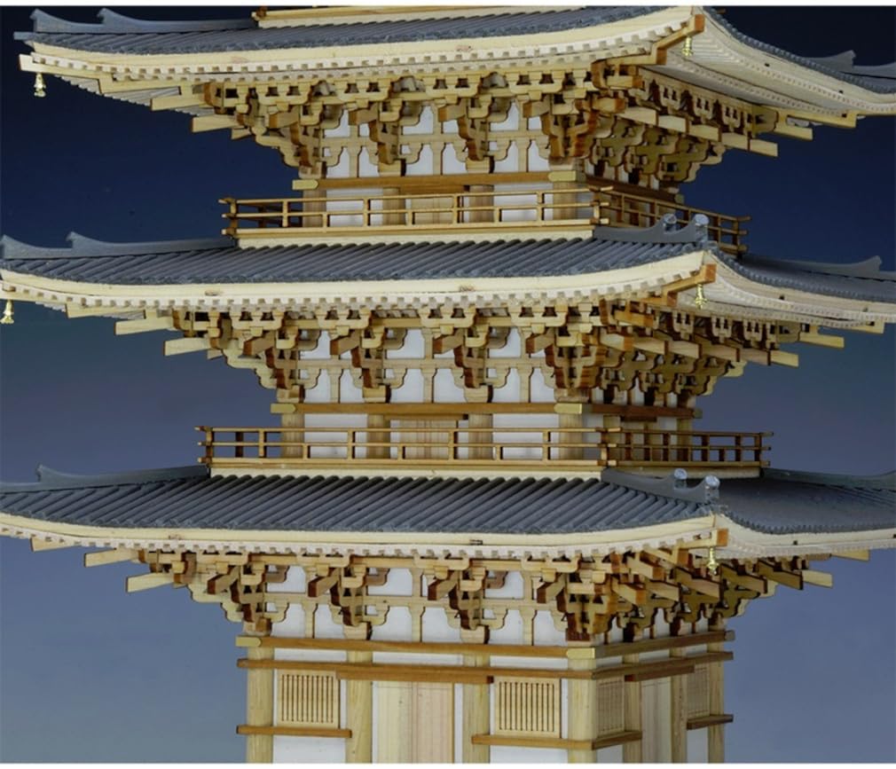 Woody Joe 1/75 Scale Daigoji Temple Five-Story Pagoda Wooden Model Assembly Kit (Building)