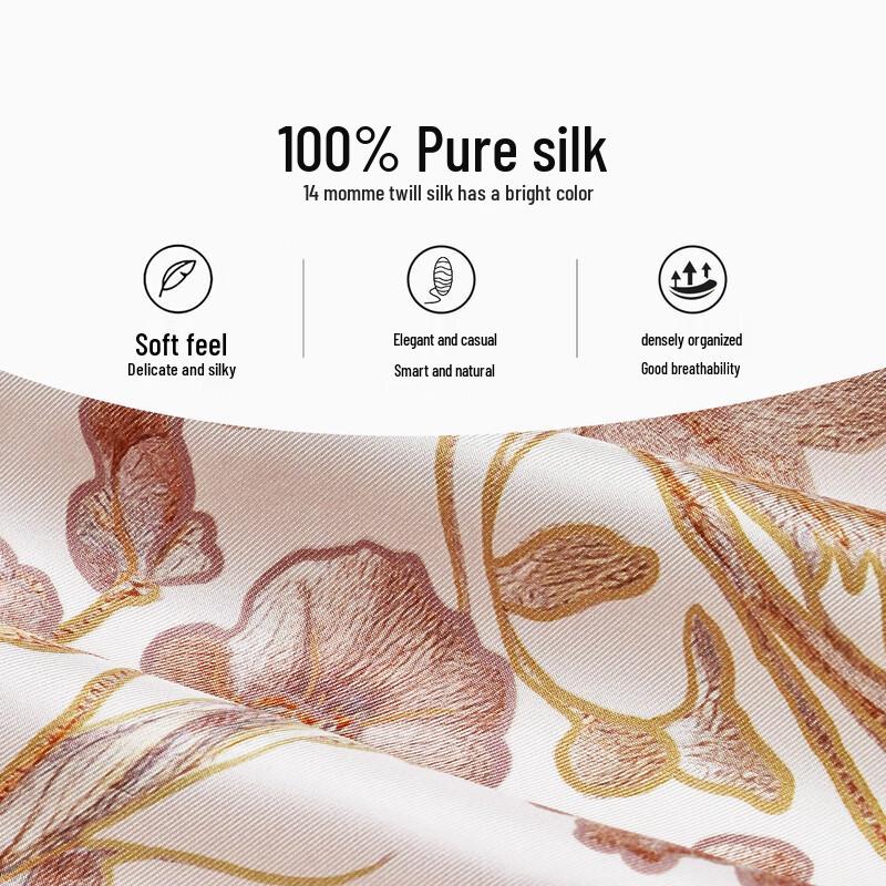 Wanshili Peony Time 100% Silk Square Scarf