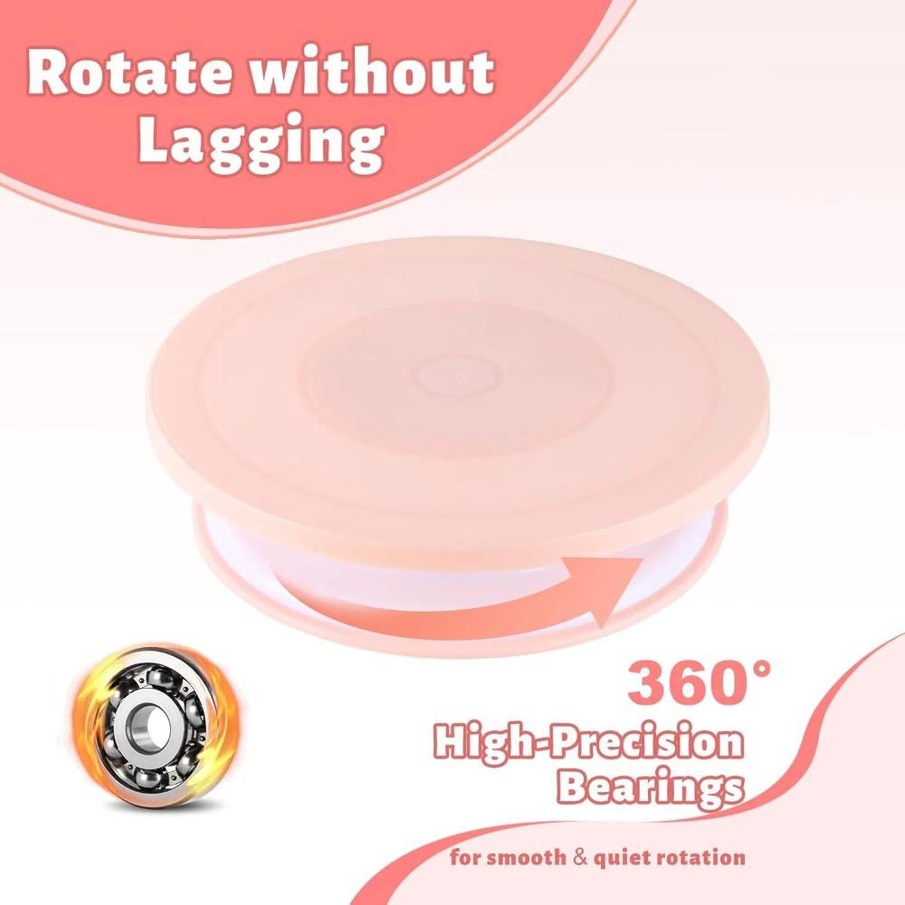 Набор из 207 предметов: Многофункциональный поворотный столик для кондитера, Набор насадок и мешков для крема, Для изготовления десертов и выпечки