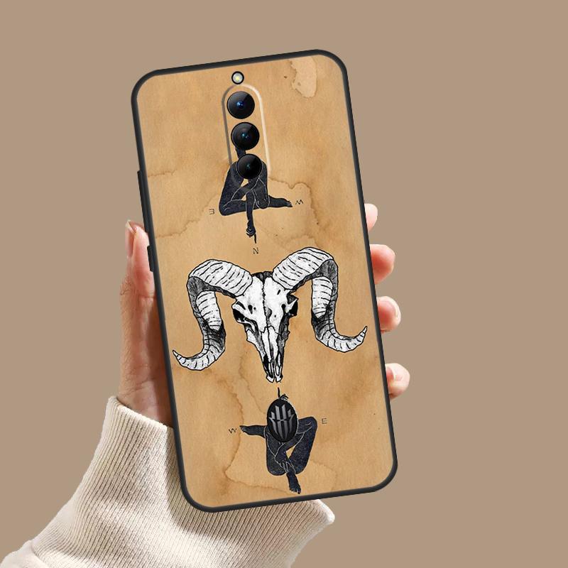 Чехол-череп барана скелет ужас для ZTE Nubia Red Magic 11 10S 9S 8S 8 9 10 Pro Plus 6 7 6S 7S Pro 5G 6R 10 Air