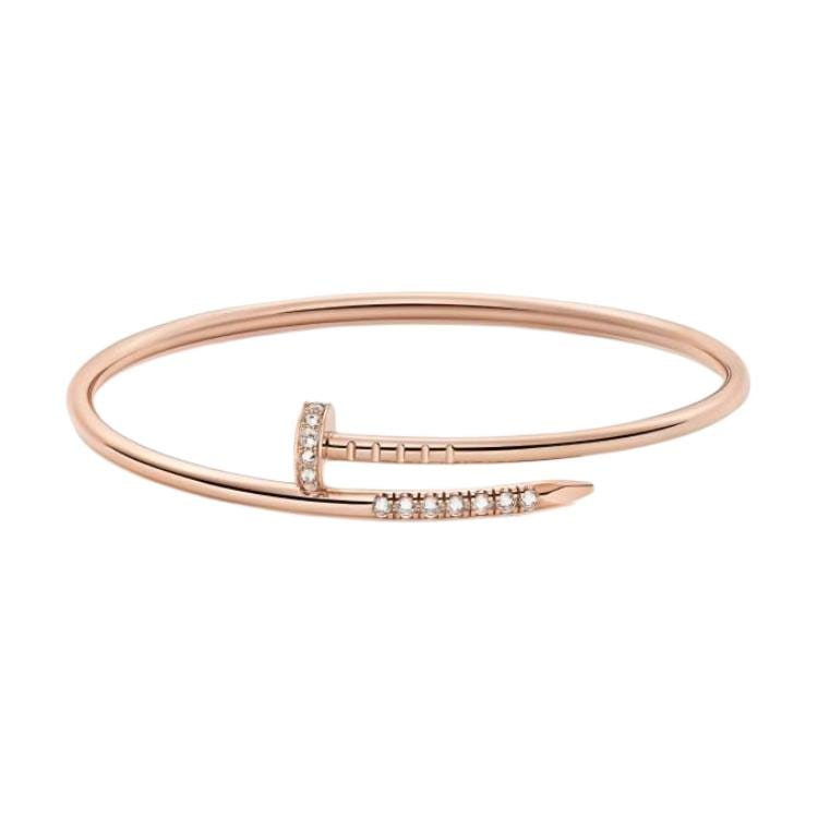 Cartier JUSTE UN CLOU Бриллиантовые браслеты Унисекс Розовое золото B6091317