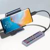 Двойной протокол M.2 NVMe корпус для SSD с подсветкой Алюминиевый корпус Простота использования для 2230 2242 2260 2280 SSD Box